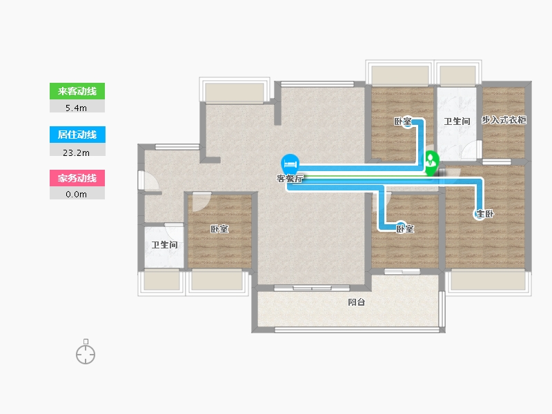 广东省-东莞市-万科中天·世纪水岸-112.00-户型库-动静线