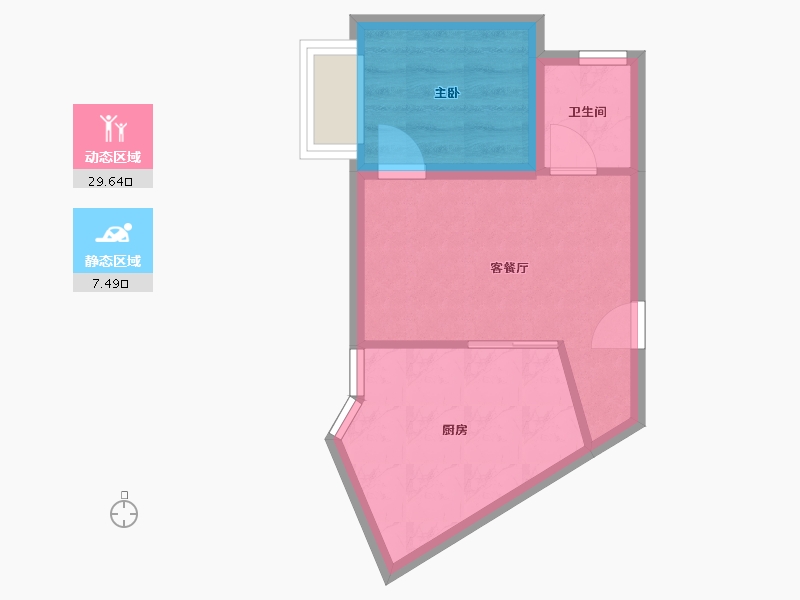 广东省-深圳市-君逸华府（百仕达三期）-32.87-户型库-动静分区