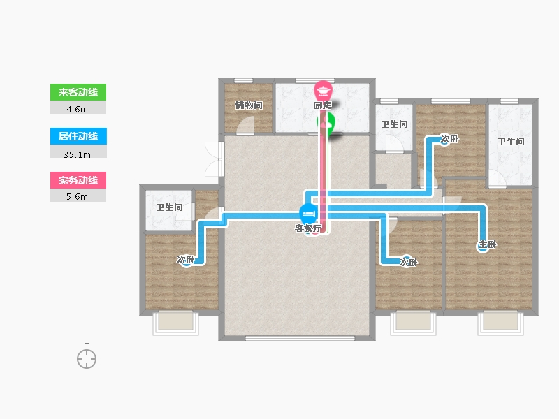 河北省-石家庄市-保利天珺-145.89-户型库-动静线