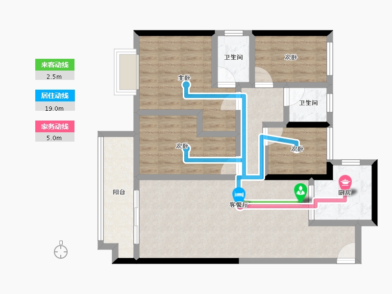 四川省-成都市-海伦堡玖悦府-83.79-户型库-动静线