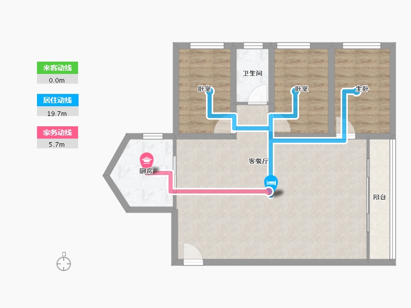 广东省-深圳市-丰湖花园-77.00-户型库-动静线