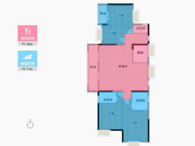 福建省-漳州市-建发西湖望月-138.00-户型库-动静分区