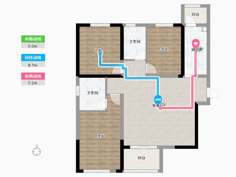 青海省-西宁市-中交·长盈华府-98.40-户型库-动静线