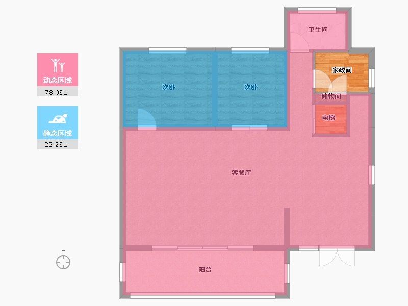 广西壮族自治区-桂林市-凤凰来栖-95.17-户型库-动静分区