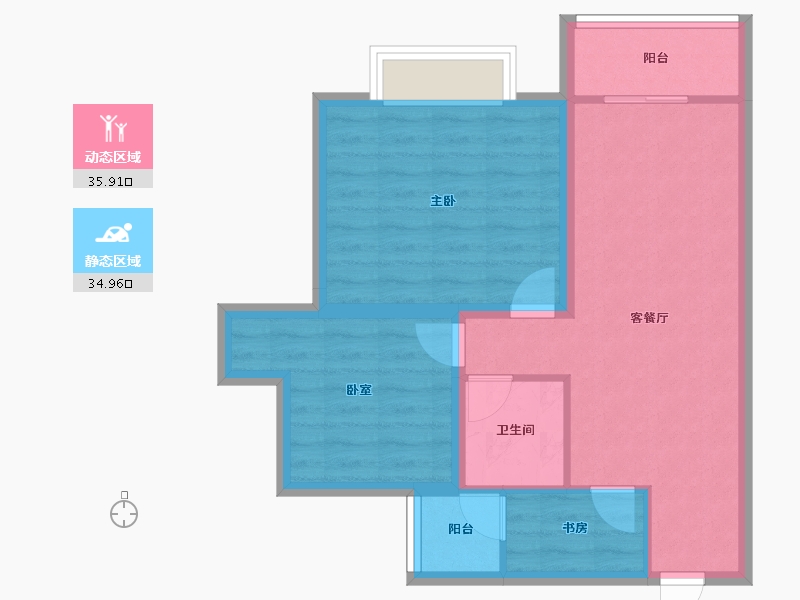 广东省-深圳市-合正锦园-62.98-户型库-动静分区