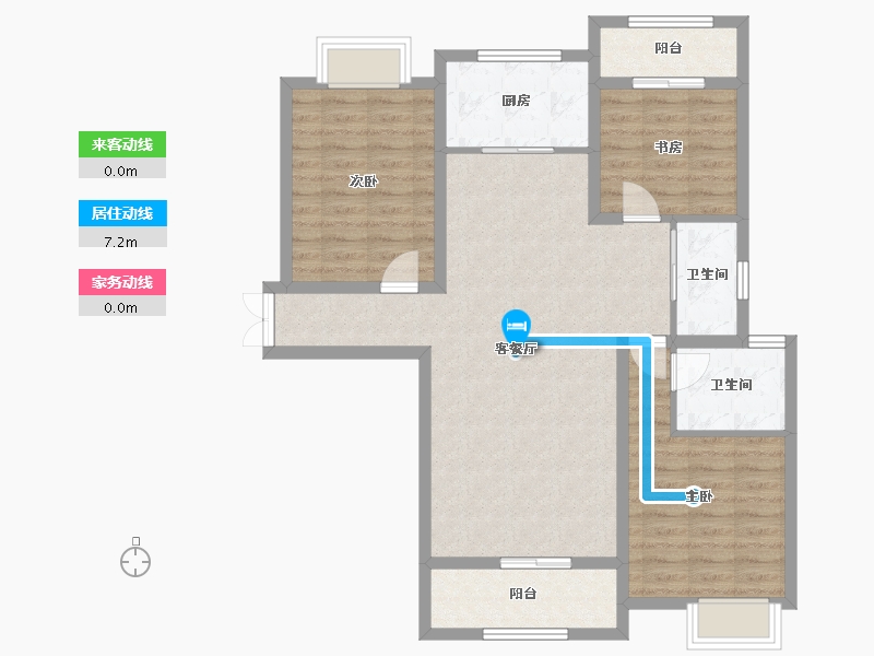 湖北省-宜昌市-CBD三期中央御府-93.09-户型库-动静线