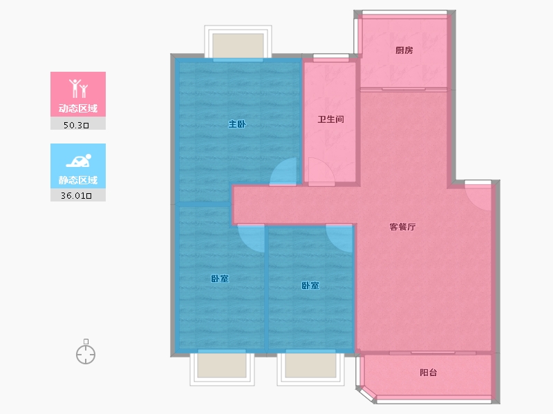 广东省-深圳市-振华苑-78.92-户型库-动静分区