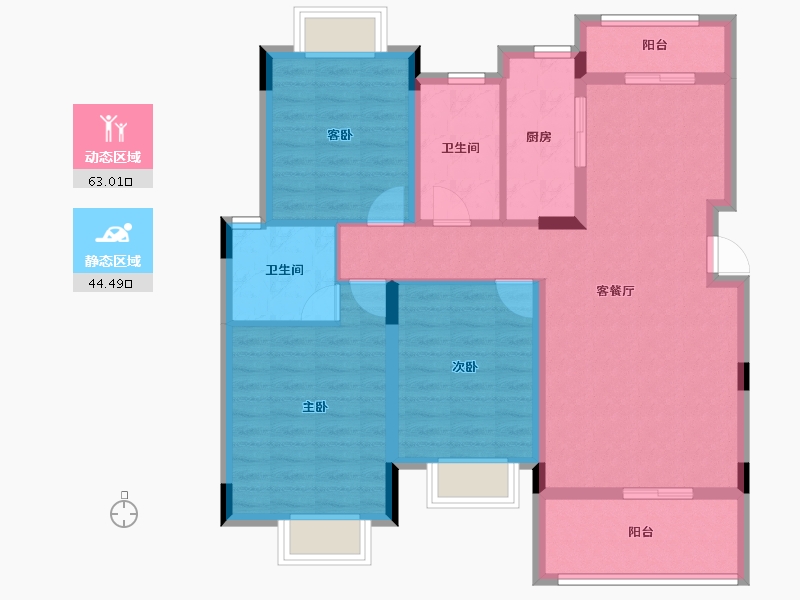 江西省-南昌市-春天里-96.01-户型库-动静分区