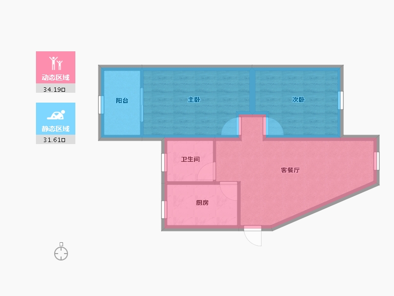 广东省-深圳市-布心花园一区-58.45-户型库-动静分区