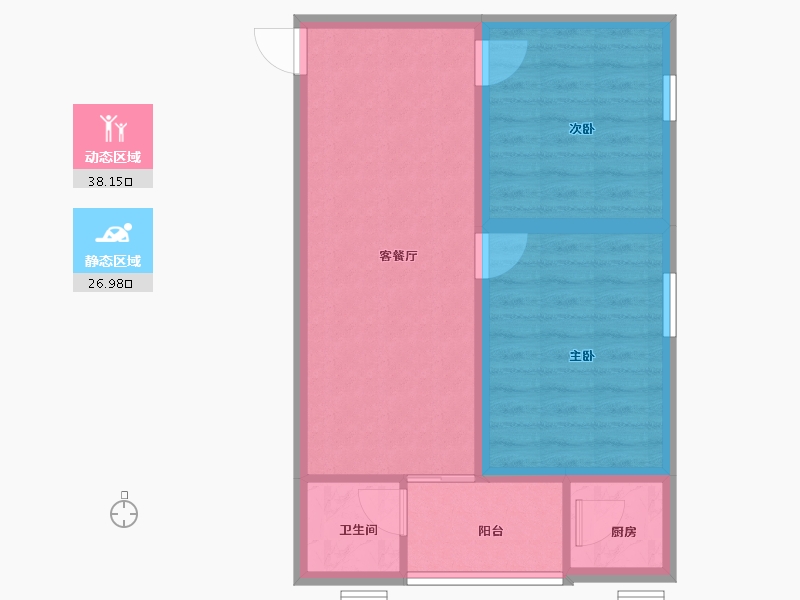 广东省-深圳市-松泉公寓-60.17-户型库-动静分区