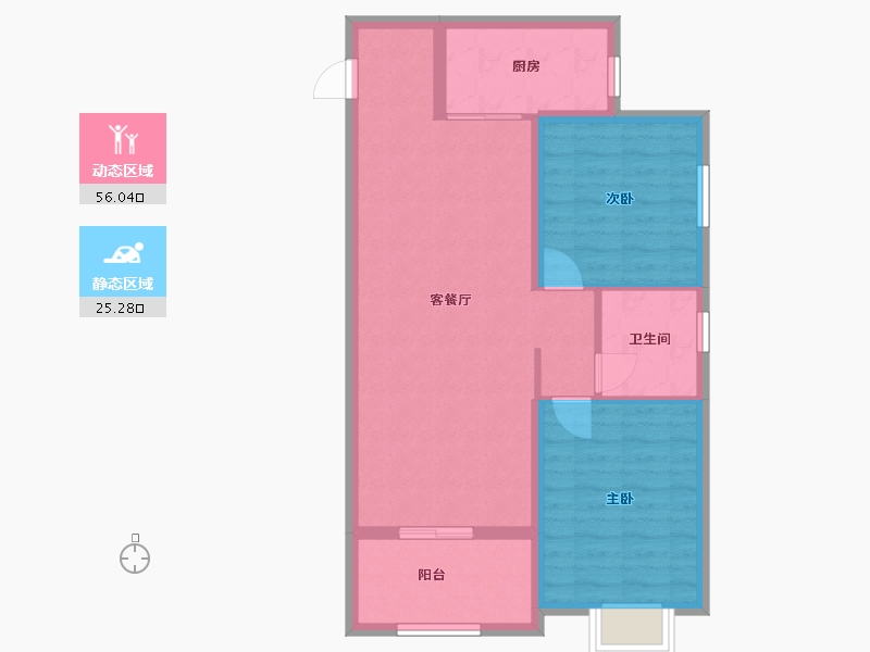 陕西省-西安市-领航悦峯-73.02-户型库-动静分区