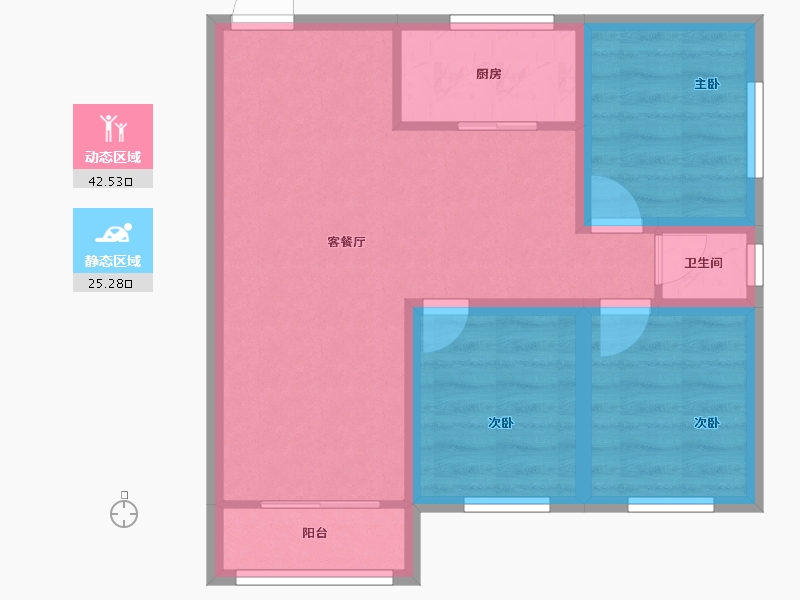 广东省-深圳市-翠榕花园-60.00-户型库-动静分区