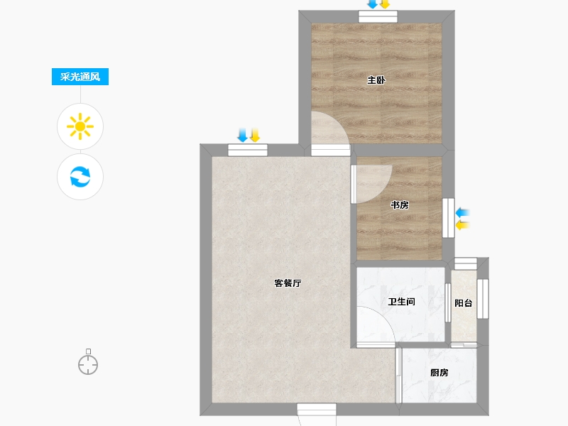 广东省-深圳市-金城华庭-31.29-户型库-采光通风