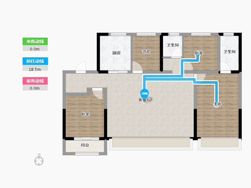 山东省-济南市-中海寰宇时代-113.60-户型库-动静线