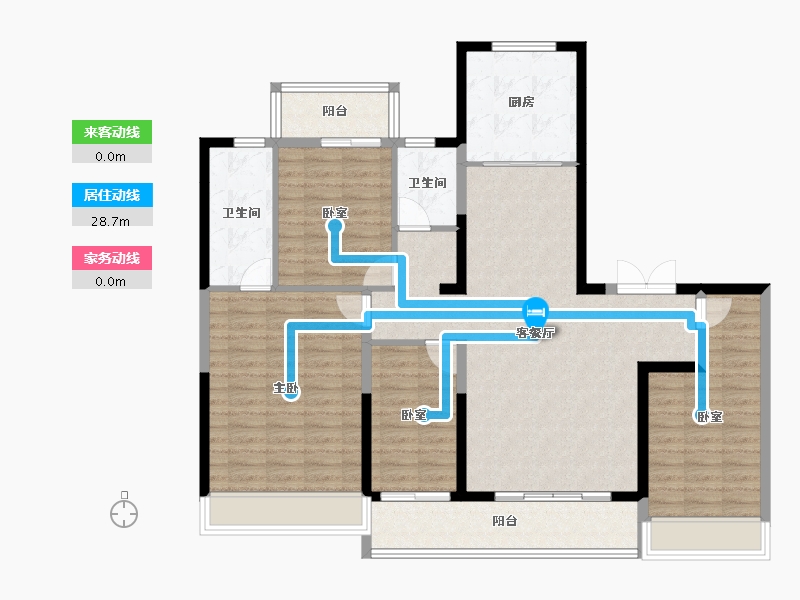 河南省-郑州市-北龙湖瑞府-120.57-户型库-动静线