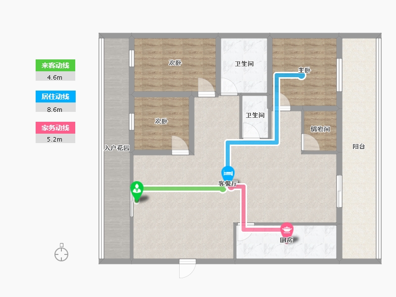 广东省-深圳市-桐林花园-123.99-户型库-动静线