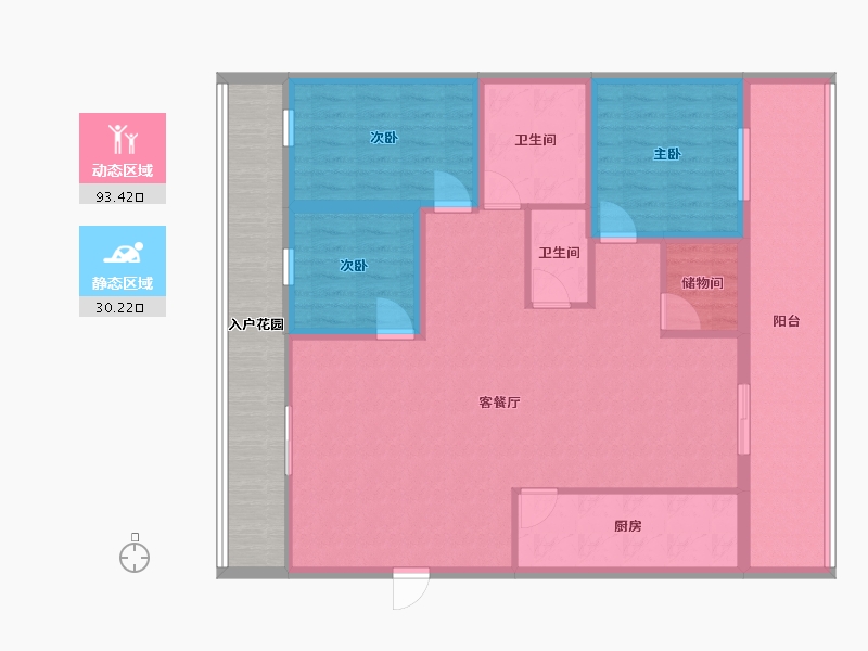 广东省-深圳市-桐林花园-123.99-户型库-动静分区