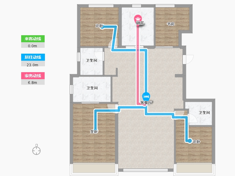 北京-北京市-玺悦朝阳-120.00-户型库-动静线