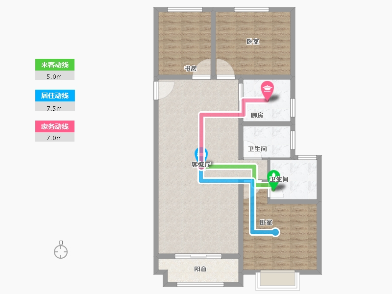 甘肃省-庆阳市-正德铭苑-102.41-户型库-动静线