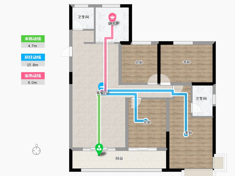 山东省-泰安市-光明智谷-113.61-户型库-动静线