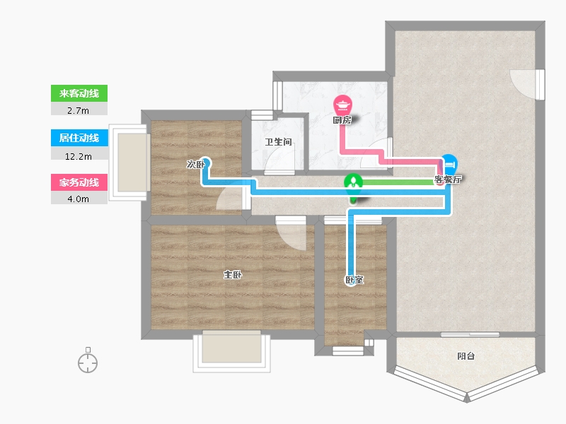 广东省-深圳市-宝湖名园-66.14-户型库-动静线