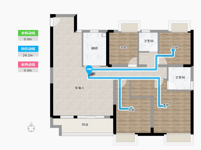 江西省-南昌市-绿梦洪州书院-108.00-户型库-动静线