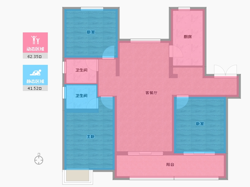 河北省-邢台市-为福万和中心-92.37-户型库-动静分区