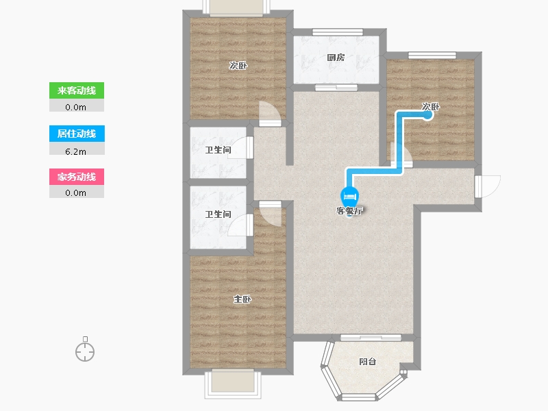 河北省-石家庄市-欧景园-102.40-户型库-动静线