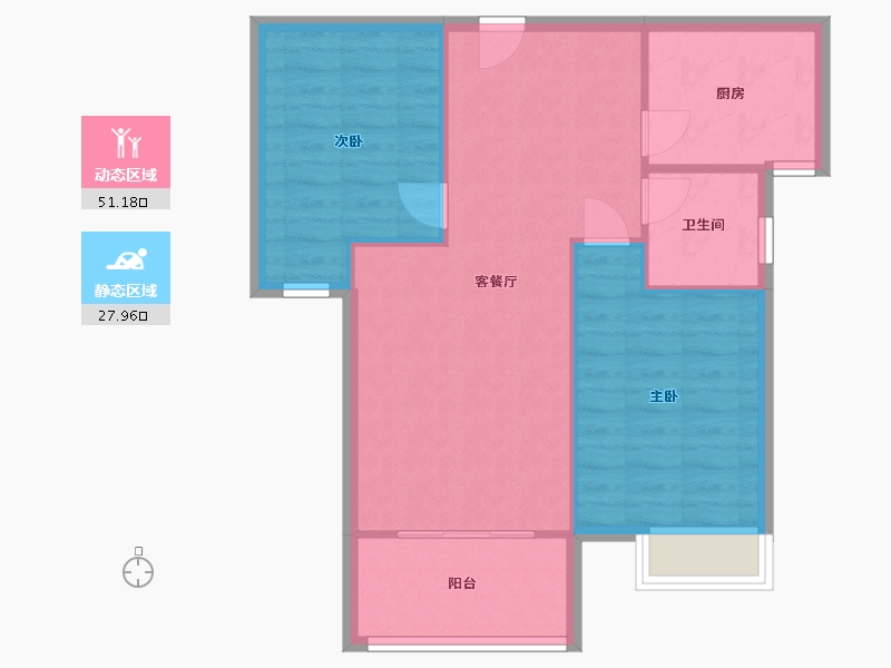 安徽省-阜阳市-和谐佳苑-73.20-户型库-动静分区