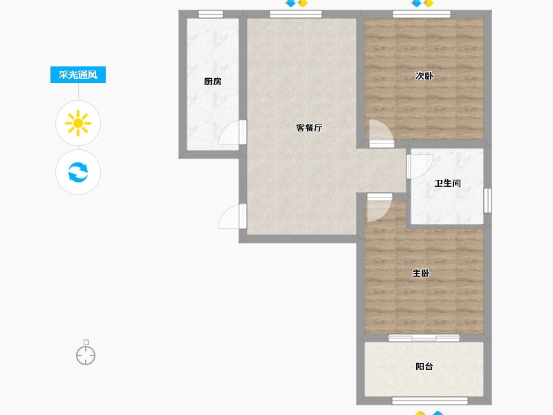 山东省-济南市-明湖之光-74.39-户型库-采光通风