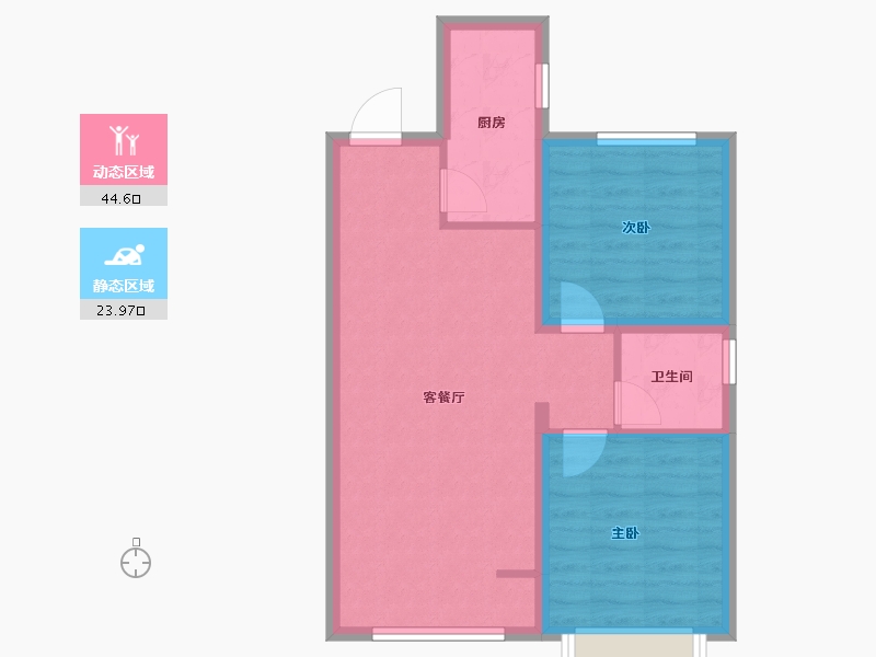 河北省-秦皇岛市-渤越天筑-61.35-户型库-动静分区