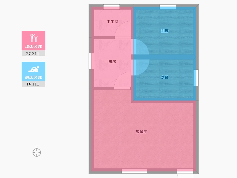 广东省-深圳市-深华花园-36.08-户型库-动静分区