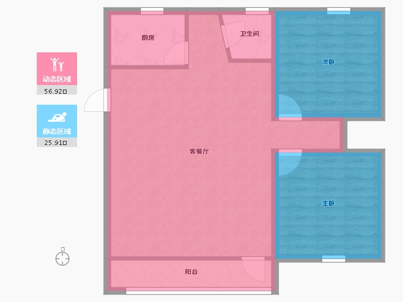 广东省-深圳市-布心花园二区-74.68-户型库-动静分区