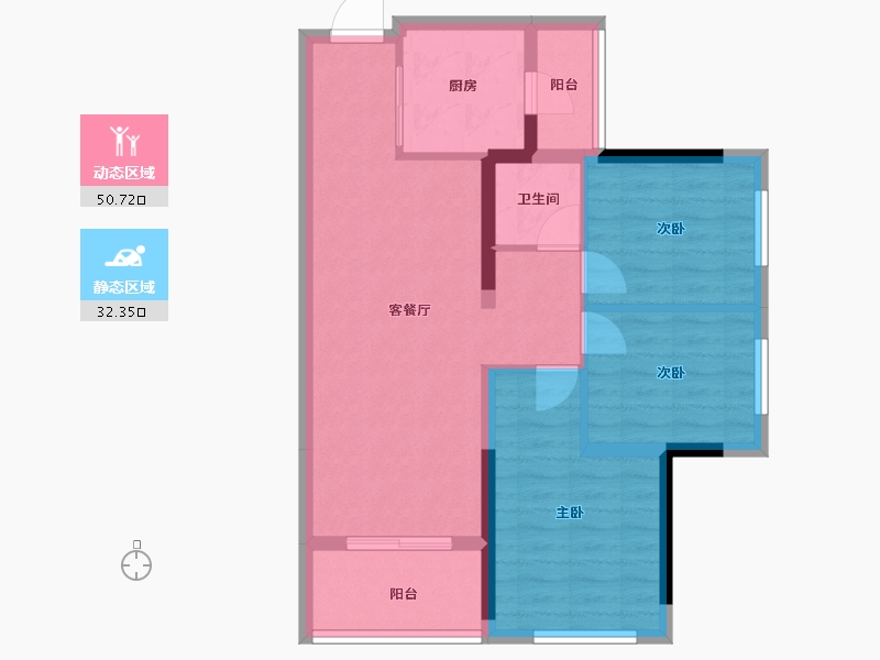 四川省-成都市-香投置地锦堂-74.03-户型库-动静分区