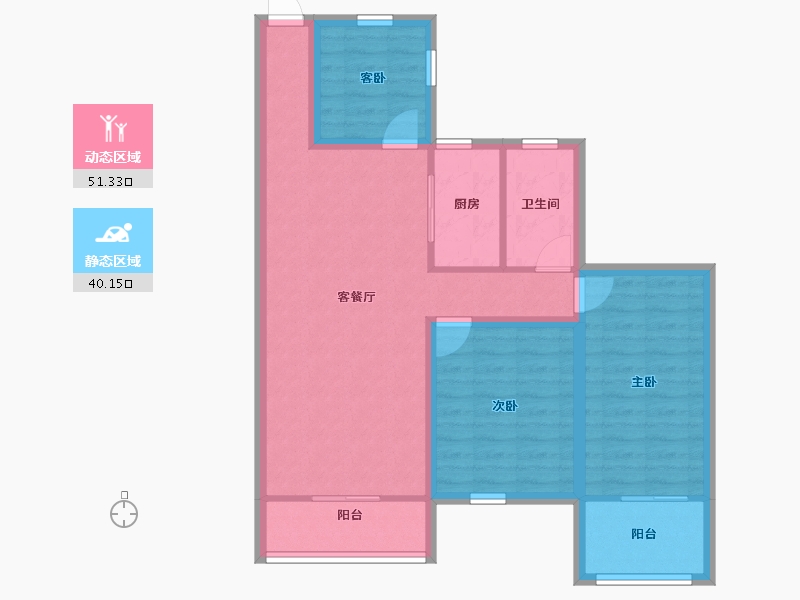 广东省-深圳市-东港印象-81.42-户型库-动静分区