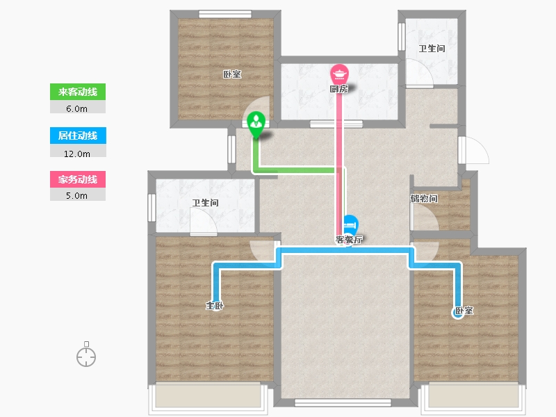 河北省-石家庄市-保利天珺-108.00-户型库-动静线