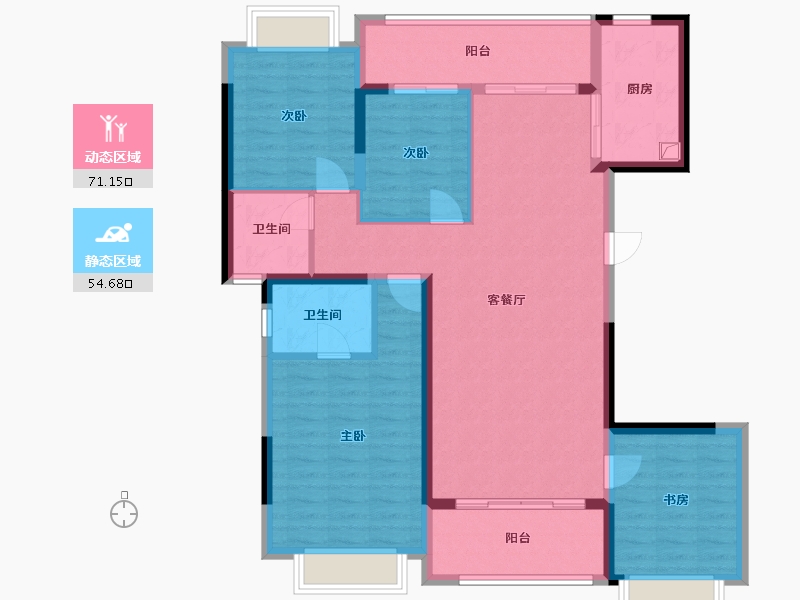 福建省-泉州市-建发玺院-112.80-户型库-动静分区