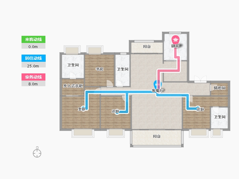 江苏省-无锡市-碧桂园暨阳府-180.00-户型库-动静线