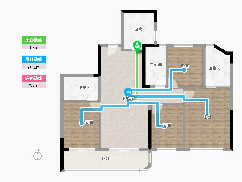 上海-上海市-虹盛里-116.00-户型库-动静线