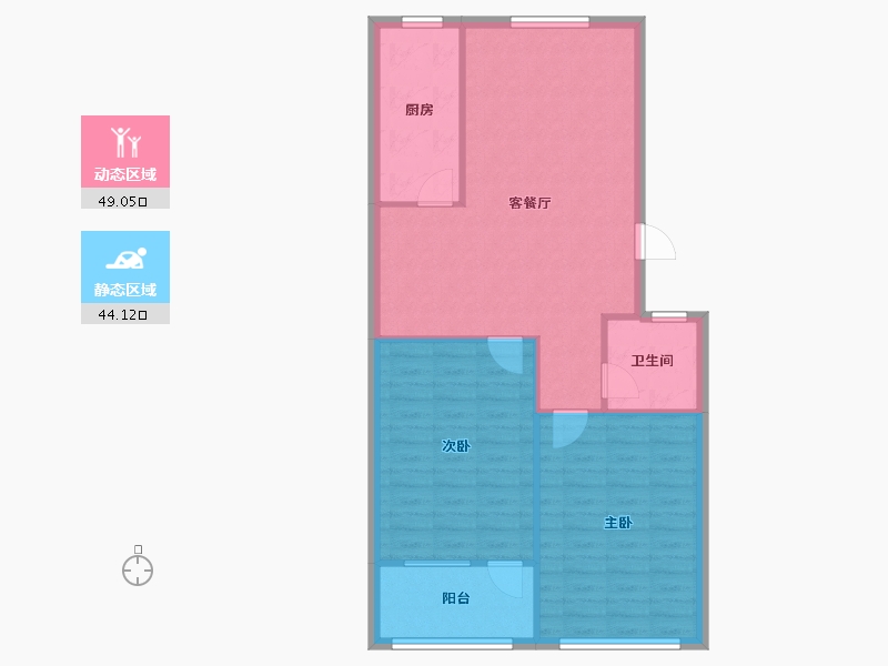 山东省-德州市-德州漳卫南局宿舍-100.00-户型库-动静分区