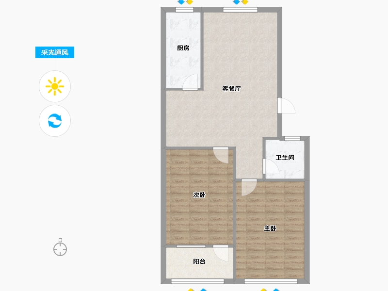 山东省-德州市-德州漳卫南局宿舍-100.00-户型库-采光通风