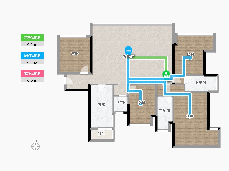 广西壮族自治区-南宁市-荣和凤岭学府-131.28-户型库-动静线