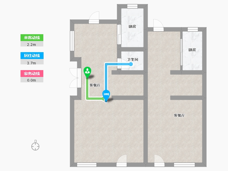 山东省-德州市-玖和园-60.00-户型库-动静线