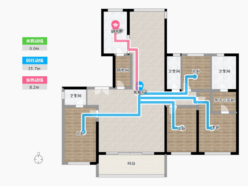 河北省-石家庄市-科为·揽月臺-190.08-户型库-动静线