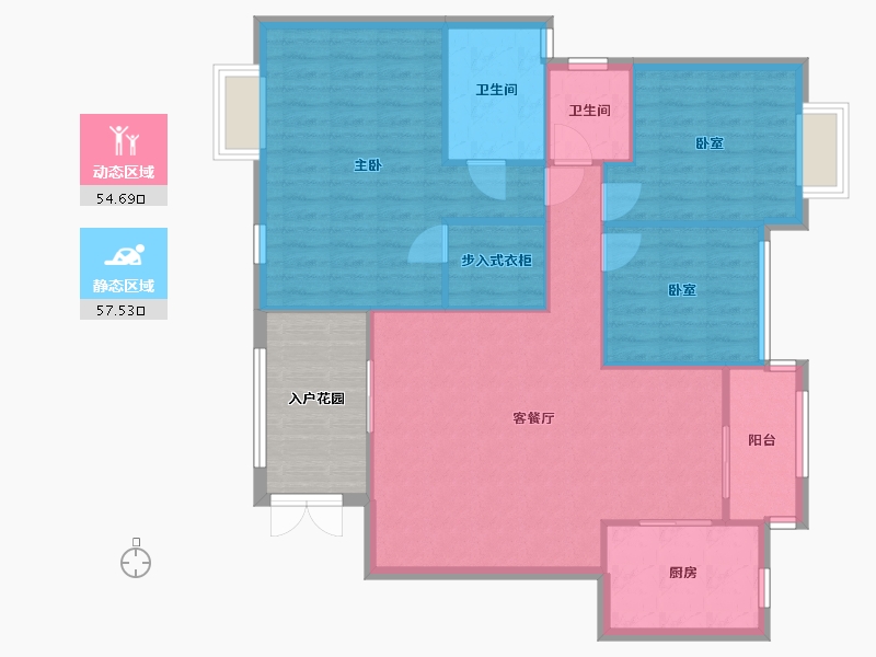 四川省-成都市-东山国际-C区-141.00-户型库-动静分区