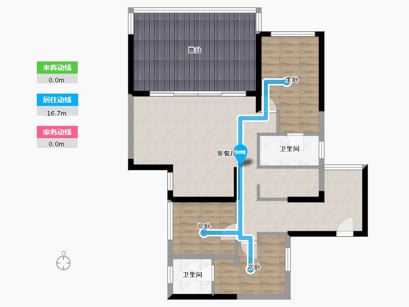 贵州省-黔东南苗族侗族自治州-贵州雅园-101.67-户型库-动静线