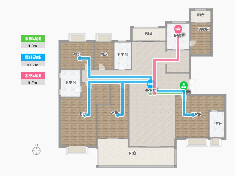 江苏省-无锡市-碧桂园暨阳府-260.00-户型库-动静线