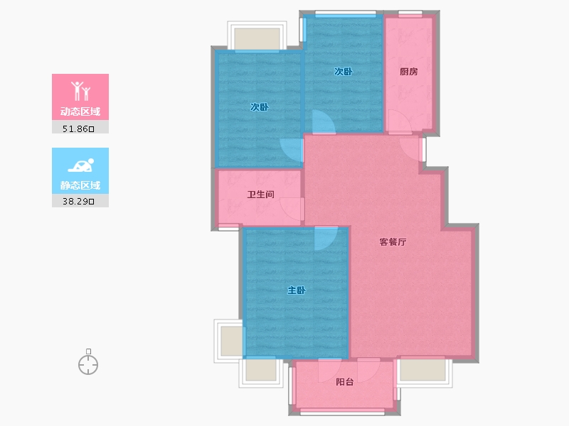 江苏省-南京市-云锦美地-83.17-户型库-动静分区