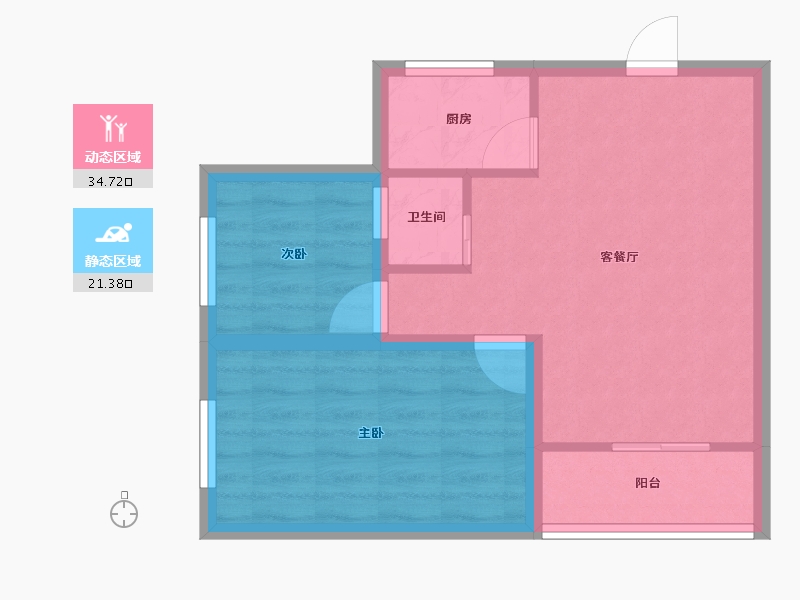 广东省-深圳市-鸿业苑-49.81-户型库-动静分区