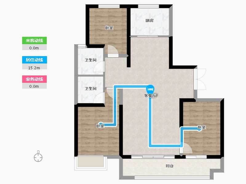 河北省-石家庄市-城发投·云歌朗樾-89.28-户型库-动静线